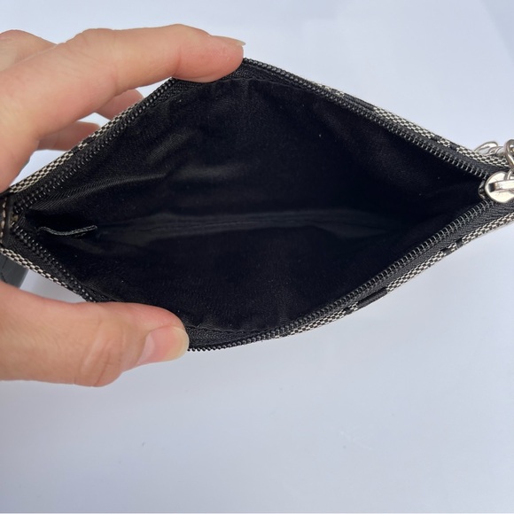 Large Coach Wristlet Signature Black/Gray with Studs - Picture 10 of 12